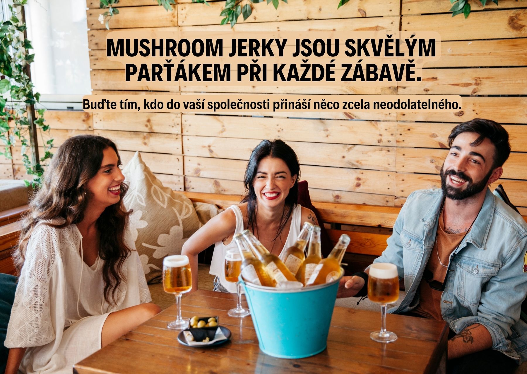 MO mushroom jerky jsou skvělým parťákem při každé zábavě. 